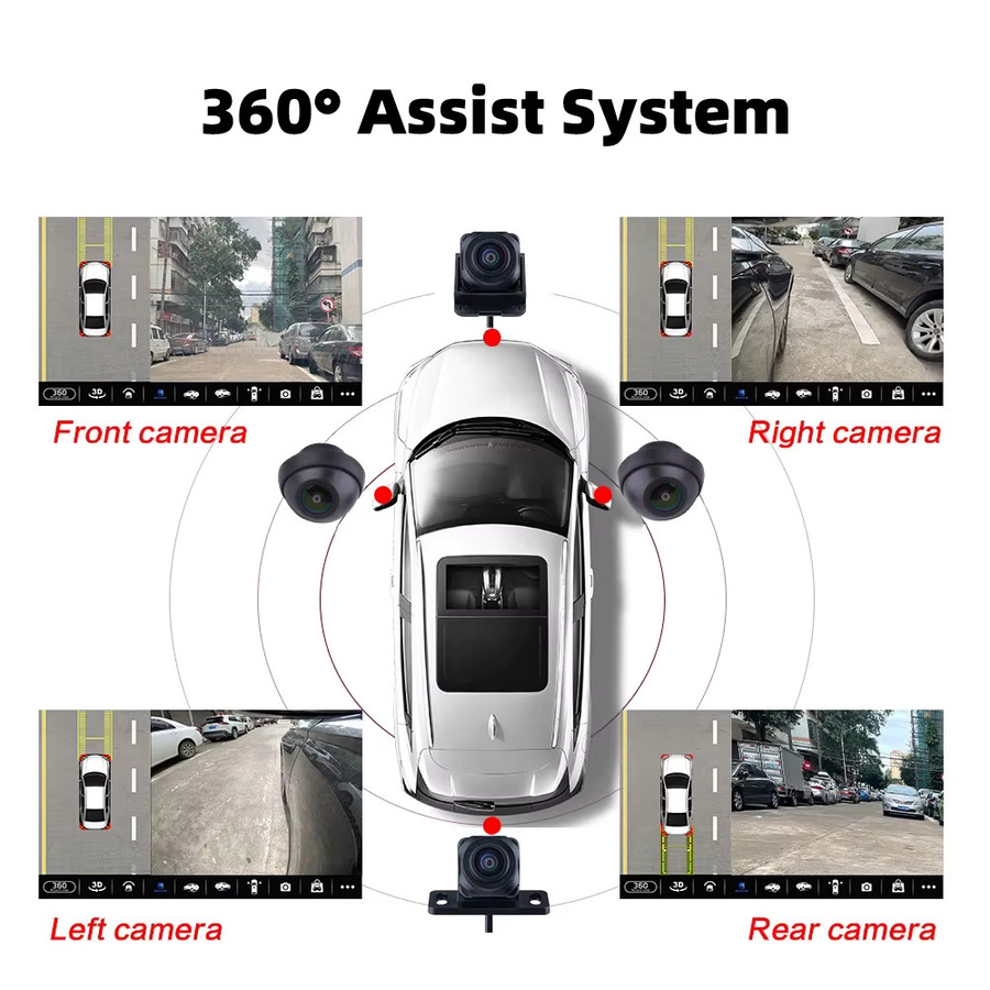 Sony 360 Grad Panorama Car Kamera mit Full HD WDR-Technologie in Schwarz für Android Auto - Bild 3