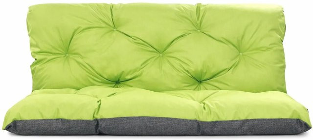Setgarden Enkel Palettenkissen Set mit Sitzkissen und Rückenkissen, Farbe Lemon, B/T/H: 120 x 80 x 50 cm - Bild 1