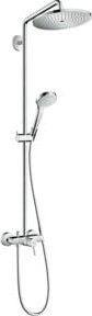 Hansgrohe Showerpipe Croma Select S 280 mit Einhebelmischer und Handbrause, Chrom - Bild 1