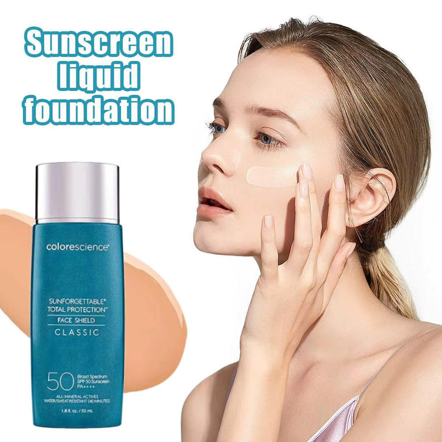 Colorescience Sunforgettable Total Protection Face Shield Classic Mineral Sunscreen Foundation, natürlich, Gesicht - Bild 2