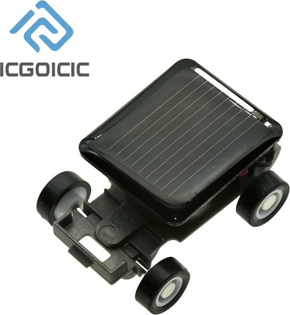 ICGOICIC Solarbetriebenes Mini-Spielzeugauto, pädagogisches STEM-Wissenschaftsspielzeug, mit Solarpanel - Bild 1