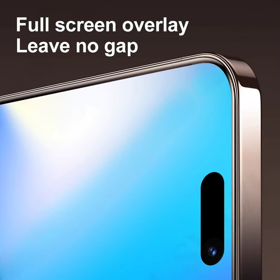 NNBILI 3er-Set 300C Black Edge Displayschutzfolie aus gehärtetem Glas für iPhone 17 16 15 14 13 12 11 Pro Max in Schwarz und Transparent mit vollflächiger Abdeckung - Bild 5