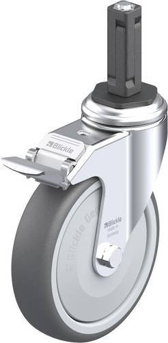 Blickle LKRA-PATH 126KF-11-FI-EV12 Lenkrolle mit Feststeller, Farbe: Grau/Silber, Rad-Durchmesser: 125 mm, Tragfähigkeit: 120 kg - Bild 1