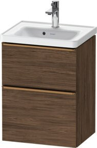Duravit Waschtischunterschrank D-Neo in Weiß und Braun, B/T/H: 48,4 x 37,2 x 62,5 cm - Bild 1