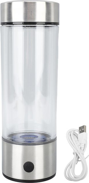 Wiederaufladbare Wasserstoffwasserflasche mit 1680 ppb, schwach alkalisch und kippsicher, 420 ml - Bild 1