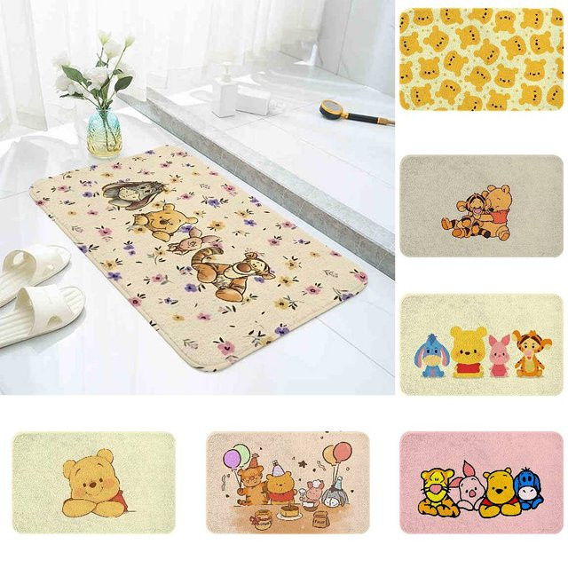 Beast Kingdom Winnie the Pooh Antirutschmatte für Badezimmer und Eingangsbereich, Mehrfarbig, B/T: 60 x 40 cm - Bild 1