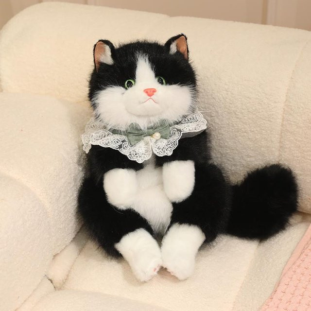 Schleifenkatze Katzen-Stofftier, Plüschtier, Schwarz, ab 14 Jahren - Bild 1