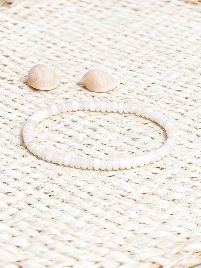 EmbraceNature Perlenarmband, Weiße Jade, Unisex - Bild 3