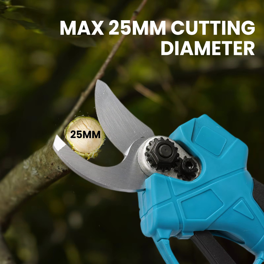DWiusty 3-in-1 Elektrische Kettensäge mit Teleskopstange als Astschere und Hochastsäge für Makita LXT Akkus, Blau, 600W - Bild 4