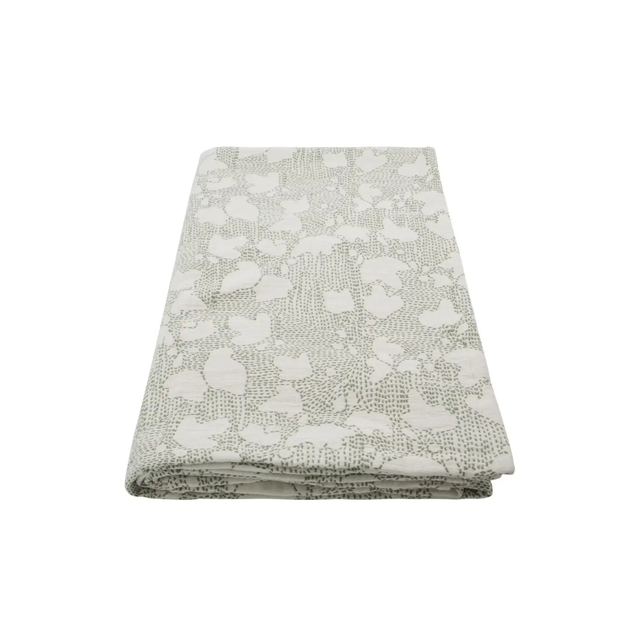House Doctor Tagesdecke Mori in Khaki und Off-White aus jacquardgewebter Baumwolle B/B: 250 x 250 cm - Bild 1