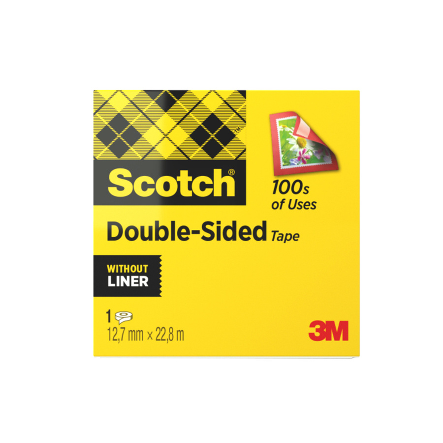 Scotch doppelseitiges Klebeband 665 transparent, Breite: 12 mm, Länge: 22,8 m - Bild 2