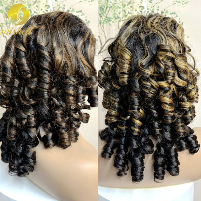 MISHELL Perücke, Loose Wave Echthaar, 22 Zoll, Damen - Bild 1