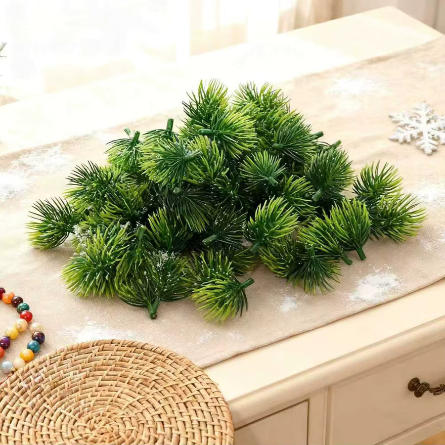 Künstliche Kiefernnadeln in Grün für Weihnachts-, Party- und Hochzeitsdekoration sowie DIY-Geschenke - Bild 3