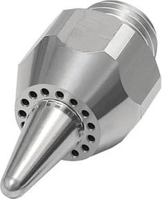 Riegler Lärmarme Runddüse aus Aluminium in Silber, G 1/4 AG, Düsen-Außendurchmesser: 13 mm - Bild 1