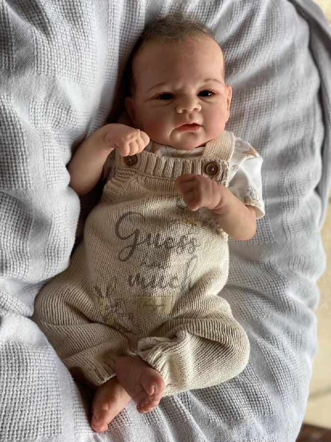 OtardDolls Elijah Reborn Baby Mädchen und Junge, Puppe, 18-20 Zoll, Plüsch / Textil, Bunt / Mehrfarbig - Bild 2