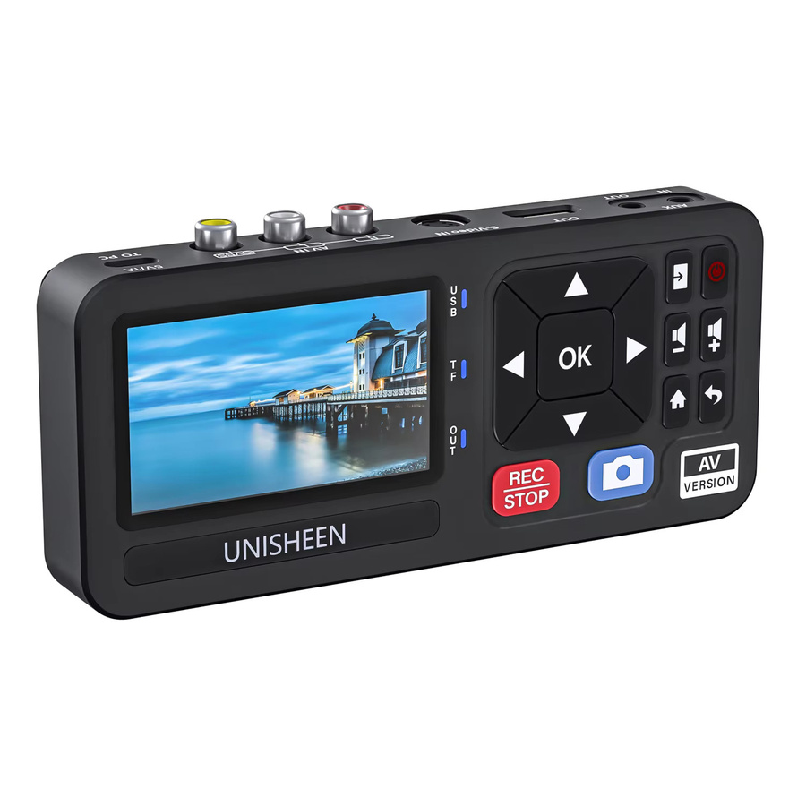 UNISHEEN Camcorder-Konverter VHS-Band-zu-Flash Digital-Videorekorder mit 3-Zoll-Bildschirm, Schwarz - Bild 3