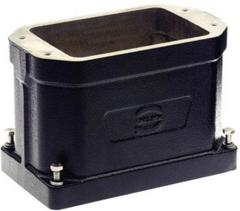 Harting Tüllengehäuse 09400480451 aus Aluminium in Schwarz - Bild 1