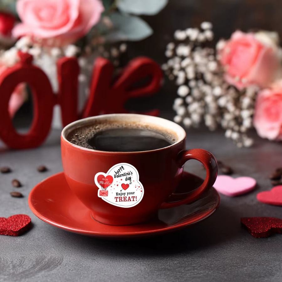 Personalisierte Namens-Liebesaufkleber von WEIGAO für Valentinstag als dekorative Aufkleber für Geschenkverpackungen - Bild 4