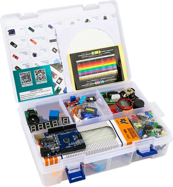 KUONGSHUN STEM Komplettes Arduino UNO R3 Starter-Kit für Elektronikprojekte in Multicolour - Bild 1
