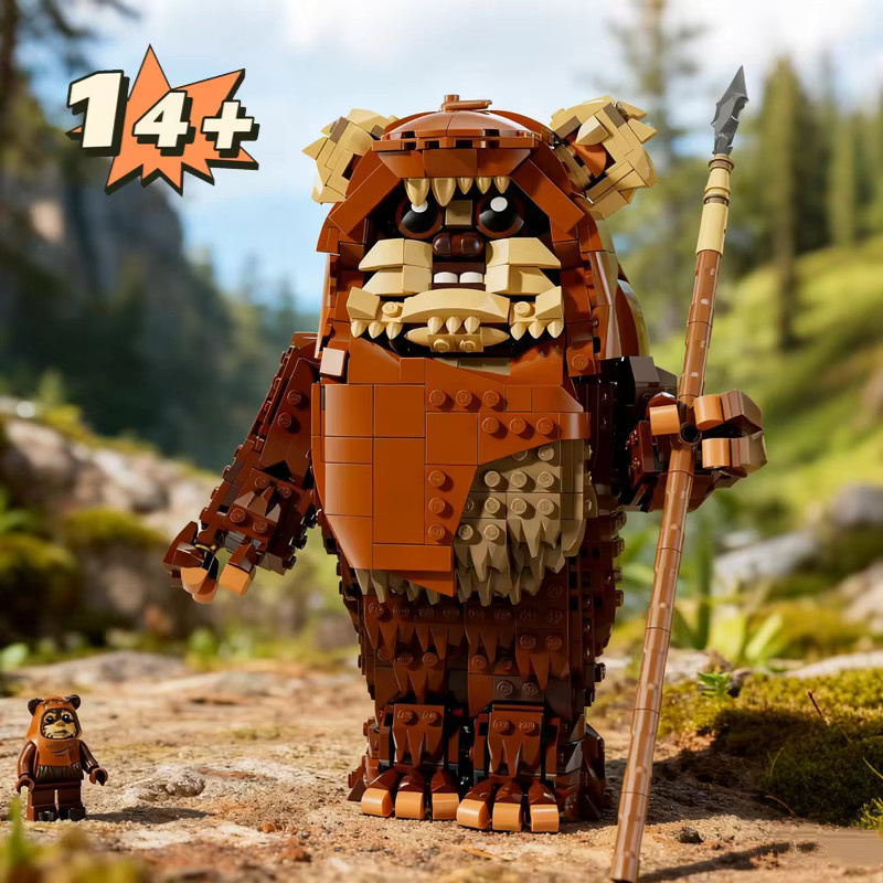LEGO Star Wars UCS Wicket Ewok Dschungel-Krieger Sentinel, Baustein-Modell, 1.010 Teile, ab 14 Jahren - Bild 3