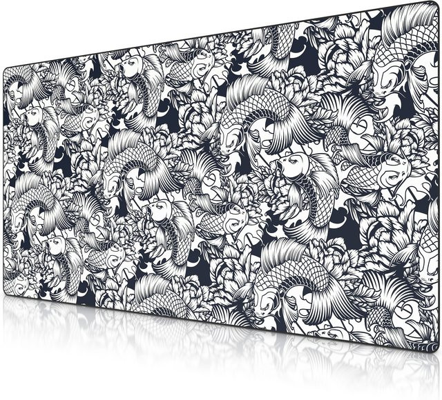 Titanwolf Gaming Mauspad XXXL Kois Design Multicolor, rutschfest und abwaschbar, B/T: 160 x 80 cm - Bild 1