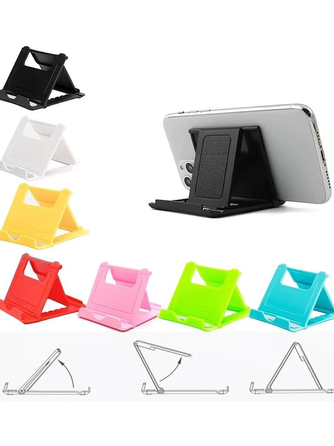 VORTNGLE Faltbarer Handy-Ständer in Gelb, universelle verstellbare Handy-Halterung und Desktop-Ständer für iPad, iPhone, Samsung, Xiaomi und Huawei - Bild 2