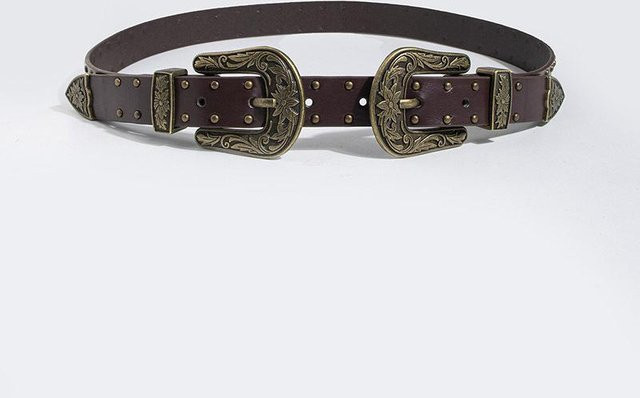 Ruidi bb Gürtel, Western Schnalle, Damen, black, 100cm - Bild 1