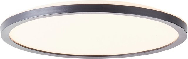 Brilliant LED-Aufbaupaneel Sorell rund, dimmbar mit Fernbedienung und Timer, Schwarz und Weiß, Durchmesser: 29,4 cm - Bild 1