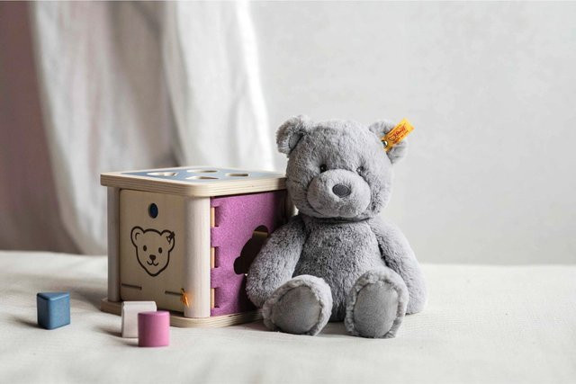 Steiff Soft Cuddly Friends Teddybär Bearzy grau ab Geburt - Bild 1