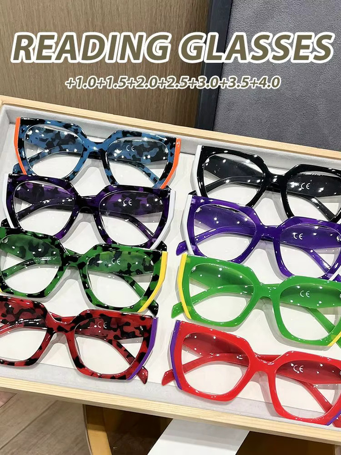 Oyalie Lesebrille, Vollrand, Cat-Eye, Kunststoff, Multicolour - Bild 1