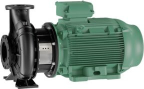 Wilo Trockenläufer-Blockpumpe Atmos GIGA-B 125/285-22/4-S1 DN150 DN125 in Grün - Bild 1