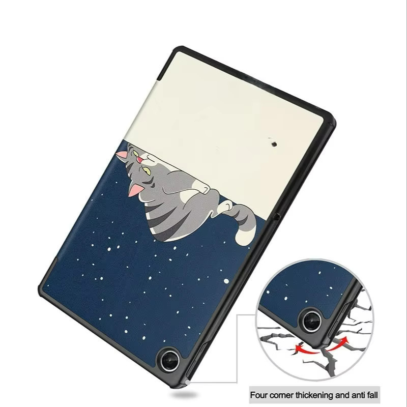 Lenovo Xiaoxin Pad 2022 & Tab M10 Plus 3rd Gen 10,6 Zoll Schutzhülle aus magnetischem PU Leder in Grau inklusive Schutzfolie und Stylus - Bild 4