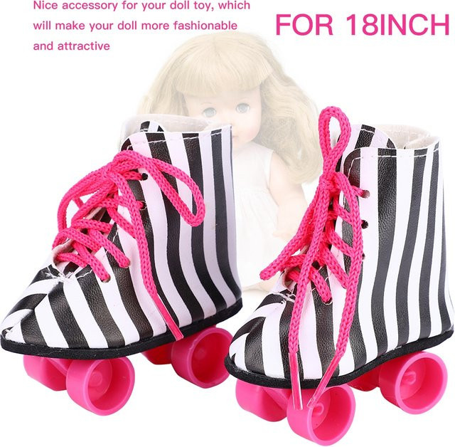 VBESTLIFE Puppen-Skates, Rollschuhe für 18-Zoll-Puppen, Zubehör - Bild 1