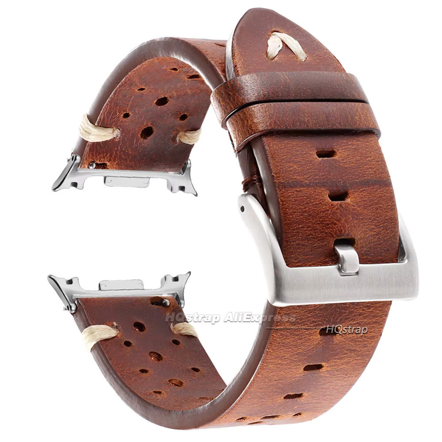 HQstrap Uhrenarmband Leder, Vintage, Unisex - Bild 2