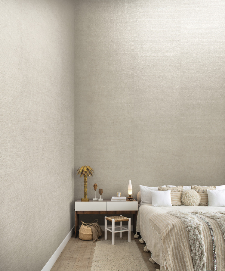 Omexco Tapete Seraya 25 SRA2503 in Beige mit geometrischem Boho-Design aus Vlies - Bild 1