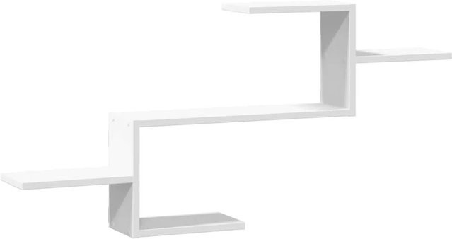 vidaXL Wandregal aus Holzwerkstoff in Weiß, B/H/T: 104 x 49 x 15 cm - Bild 1
