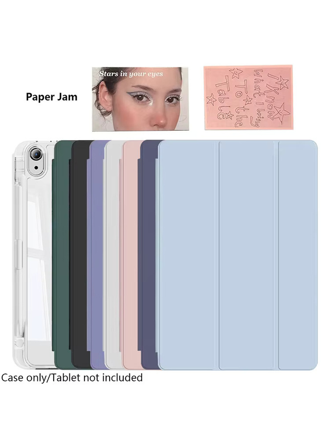 PHYLYN Hybrid-Schutzhülle für iPad 5-11, Air, Mini und Pro mit Stifthalter und transparenter Rückseite, Farbe: Purple - Bild 2