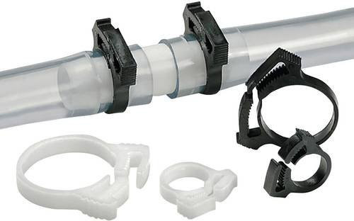 HellermannTyton Befestigungsschelle SNP2-PA66GF13-BK in Schwarz mit einem Bündel-Durchmesser von 9,30 bis 10,50 mm - Bild 1