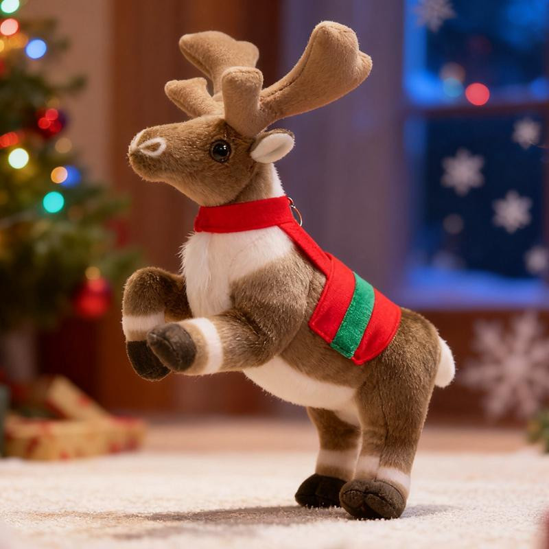 Weihnachts-Elch Plüschtiere, Stofftiere, 32cm, ab 14 Jahren - Bild 2