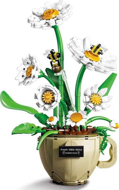 stemedu Blumen Kaffee Tasse Gänseblümchen, Bausteine, ab 8 Jahren - Bild 1