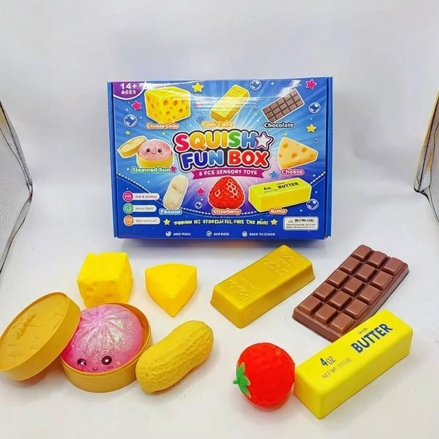PRELEXT Squishy Fun Box Set, Knetspielzeug, ab 14 Jahren - Bild 1
