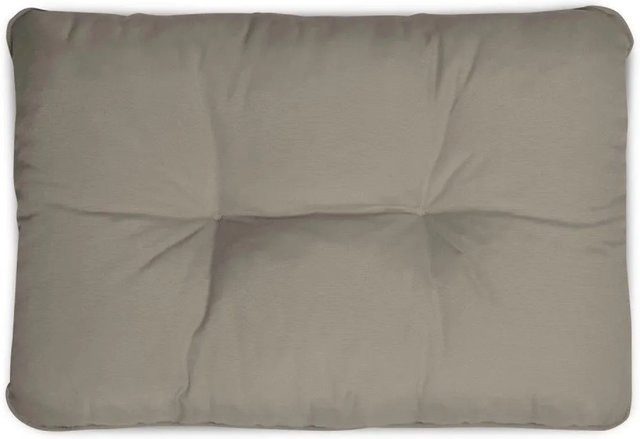 Beautissu Flair Loungekissen Outdoor Rücken Hellgrau B: 50 cm, H: 40 cm, T: 12 cm - Bild 1