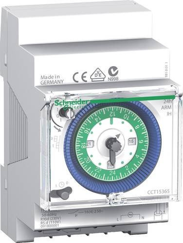 Schneider Electric CCT15365 Hutschienen-Zeitschaltuhr analog 230V in Weiß - Bild 1