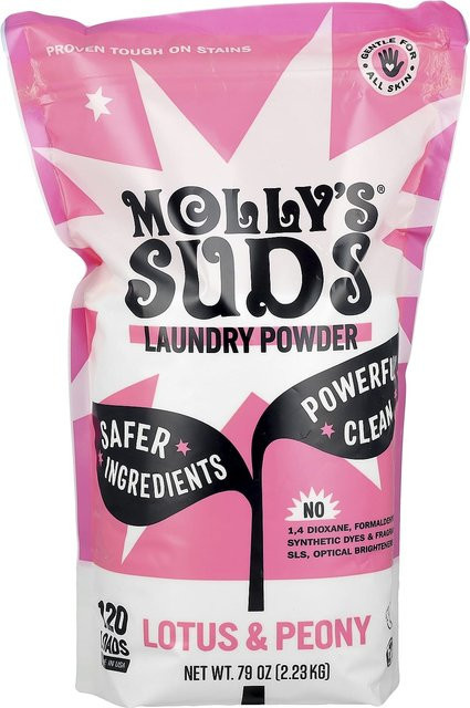 Molly'S Suds Waschmittel Pulver Lotus & Pfingstrose Pink 2,23 kg - Bild 1