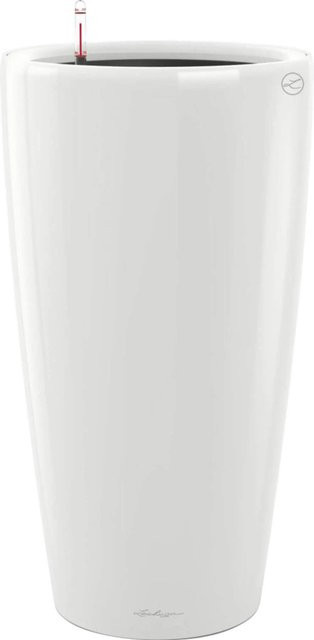 Lechuza Pflanzgefäß Rondo Premium Weiß Hochglanz Durchmesser: 33,7 cm, Höhe: 56 cm - Bild 1