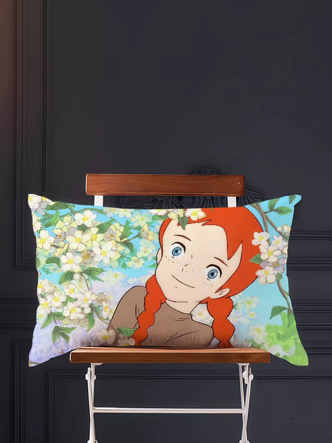 Rechteckiger Kissenbezug Anne of Green Gables im klassischen Anime-Design von Potdemiel, Mehrfarbig - Bild 5
