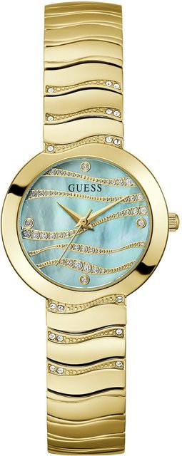 Guess Damenuhr Laguna, Quarz, Edelstahl, 30 mm, Türkis - Bild 1