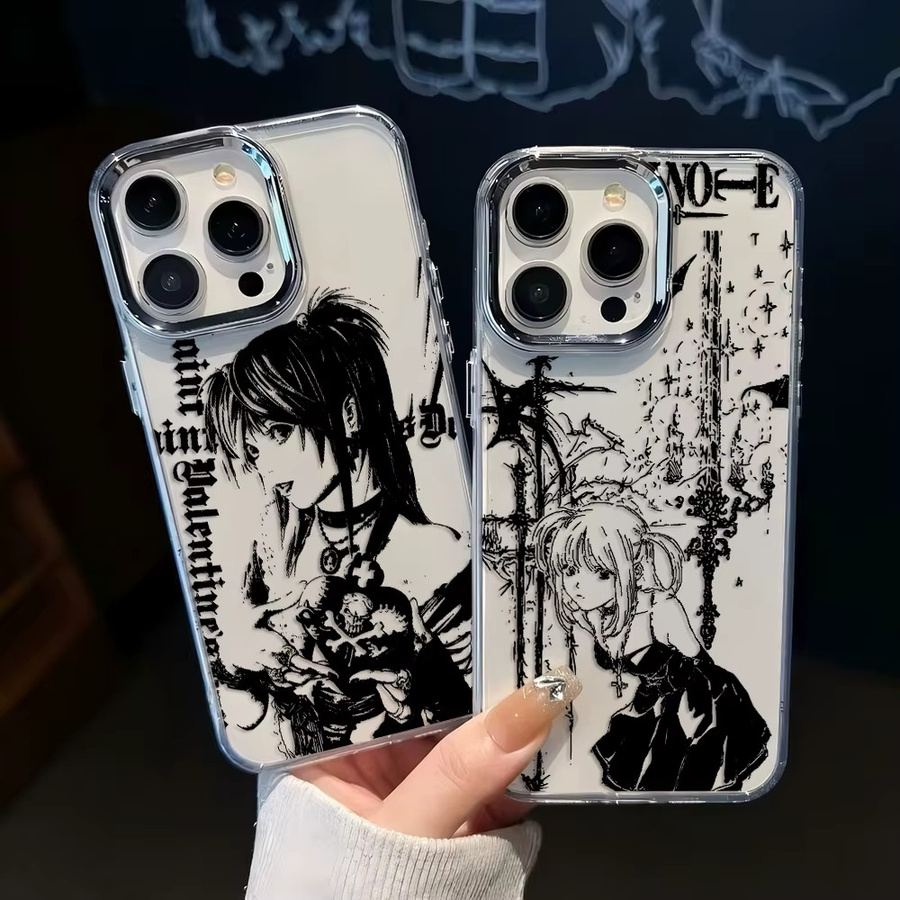 Luxus Clmj Death Note Misa Handyhülle für Samsung Galaxy A56 A36 A26 A06 A55 A35 A16 A54 A34 A25 A24 A15 A05 A73 A53 A33 4G 5G in Transparent - Bild 2