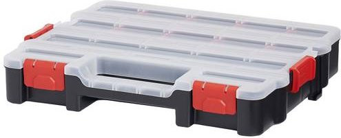 VISO Universal POLYMAX32 Sortimentskasten aus Kunststoff mit 17 Fächern, transparent - Bild 1