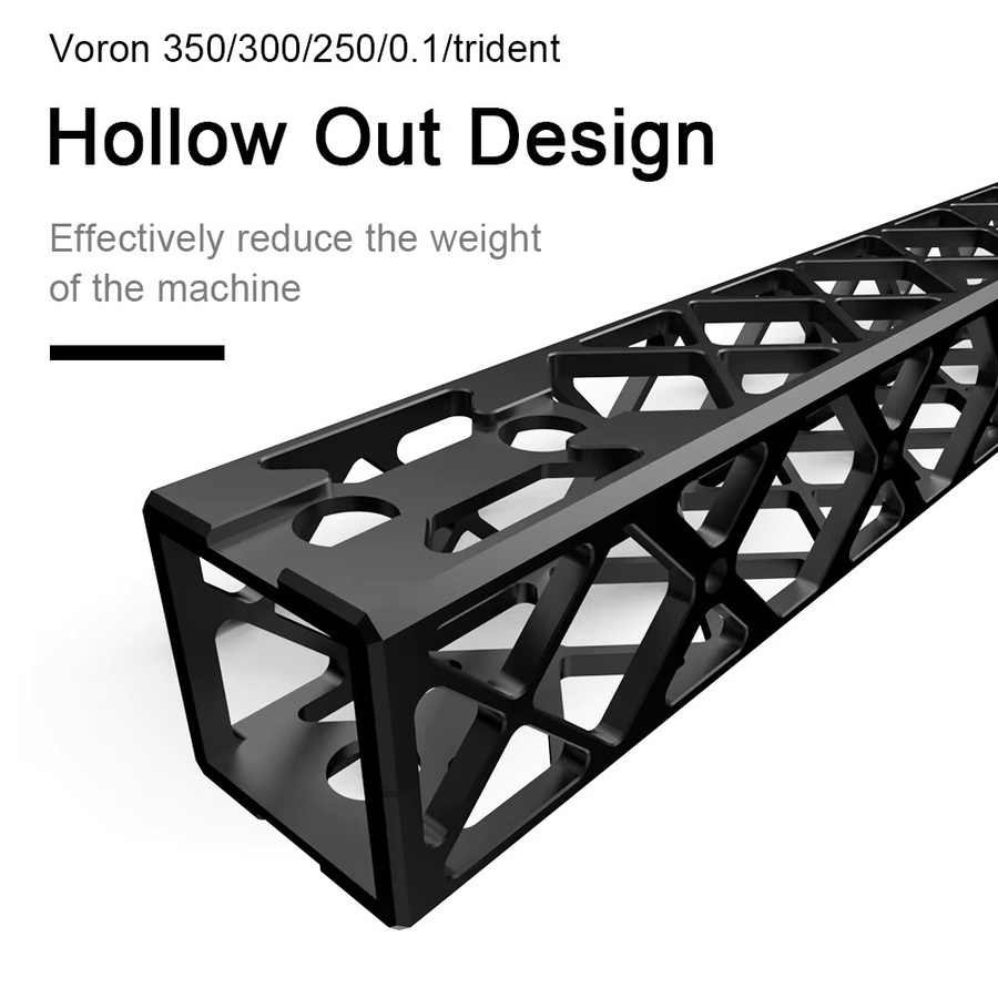 FYSETC V2.0 Verbesserter CNC-Hohlportal für Voron V0 2.4 R2 und Trident 3D-Drucker in Schwarz - Bild 2
